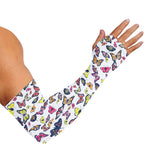Spring Butterfly Pattern Print Sun Protection Arm Sleeves