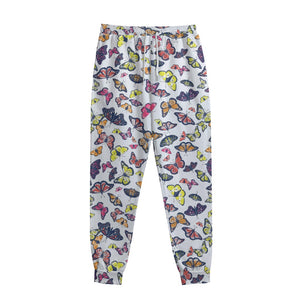 Spring Butterfly Pattern Print Sweatpants