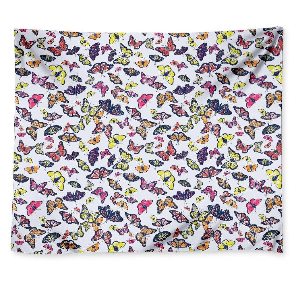 Spring Butterfly Pattern Print Tapestry