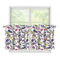 Spring Butterfly Pattern Print Tier Curtains