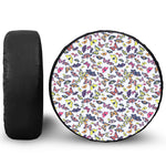 Spring Butterfly Pattern Print Tire Cover