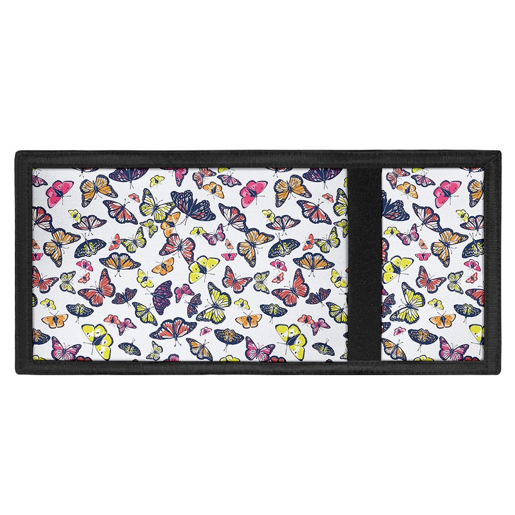 Spring Butterfly Pattern Print Trifold Wallet