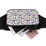 Spring Butterfly Pattern Print Waist Bag
