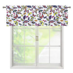 Spring Butterfly Pattern Print Window Valance