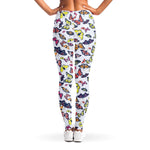 Spring Butterfly Pattern Print Women's Leggings