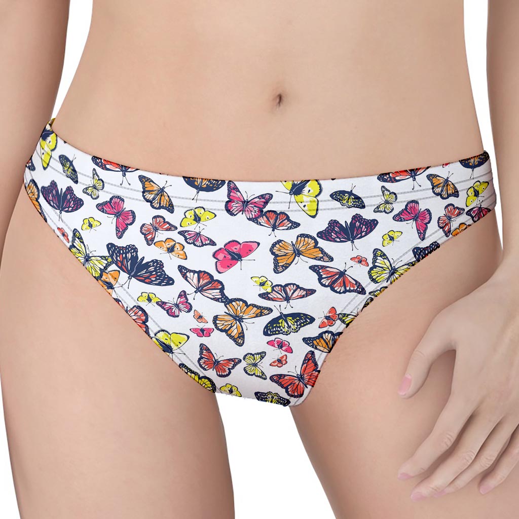 Spring Butterfly Pattern Print Women's Thong