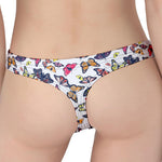 Spring Butterfly Pattern Print Women's Thong