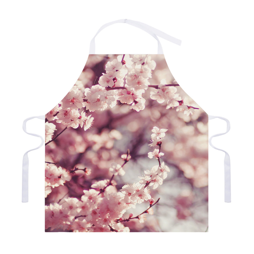 Spring Cherry Blossom Print Adjustable Apron