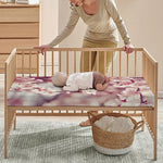 Spring Cherry Blossom Print Baby Crib Sheet