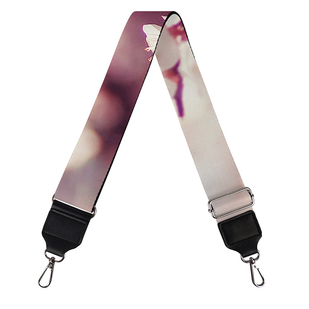 Spring Cherry Blossom Print Bag Strap