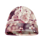 Spring Cherry Blossom Print Beanie