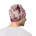 Spring Cherry Blossom Print Beanie