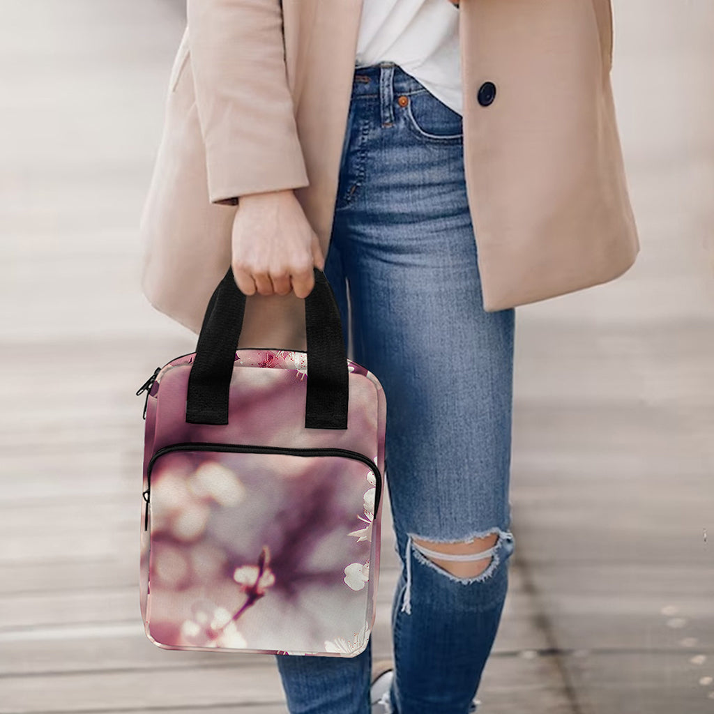 Spring Cherry Blossom Print Bible Tote Bag