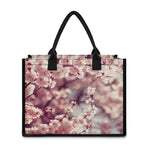 Spring Cherry Blossom Print Canvas Tote Bag