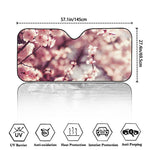 Spring Cherry Blossom Print Car Windshield Sun Shade