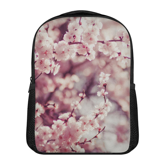 Spring Cherry Blossom Print Casual Backpack