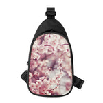 Spring Cherry Blossom Print Chest Bag