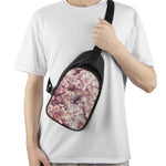 Spring Cherry Blossom Print Chest Bag