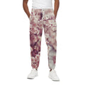 Spring Cherry Blossom Print Cotton Sweatpants
