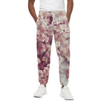 Spring Cherry Blossom Print Cotton Pants