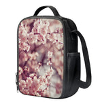 Spring Cherry Blossom Print Crossbody Lunch Bag