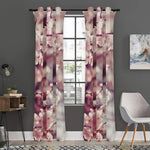 Spring Cherry Blossom Print Curtain