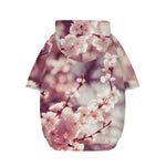 Spring Cherry Blossom Print Dog Zip Up Hoodie