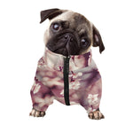 Spring Cherry Blossom Print Dog Zip Up Jacket