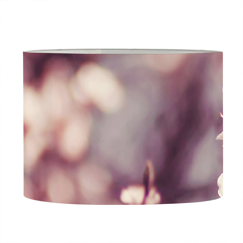 Spring Cherry Blossom Print Drum Lamp Shade