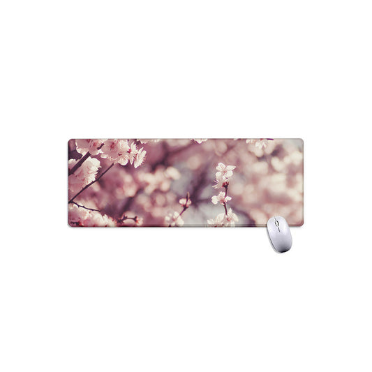 Spring Cherry Blossom Print Extended Mouse Pad