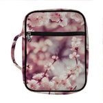 Spring Cherry Blossom Print Front Pocket Bible Bag