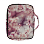 Spring Cherry Blossom Print Front Pocket Bible Bag