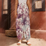 Spring Cherry Blossom Print Harem Pants