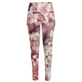 Spring Cherry Blossom Print High-Waisted Pocket Leggings
