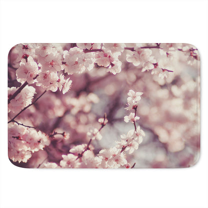 Spring Cherry Blossom Print Indoor Door Mat