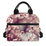 Spring Cherry Blossom Print Insulated Lunch Bag