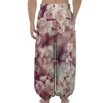 Spring Cherry Blossom Print Lantern Pants