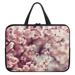 Spring Cherry Blossom Print Laptop Sleeve With Handle