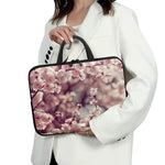 Spring Cherry Blossom Print Laptop Sleeve With Handle