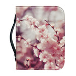 Spring Cherry Blossom Print Leather Bible Cover