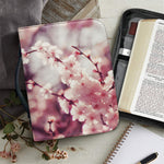 Spring Cherry Blossom Print Leather Bible Cover