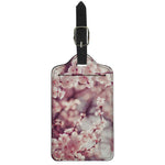 Spring Cherry Blossom Print Luggage Tag