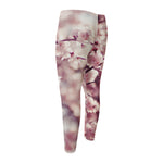Spring Cherry Blossom Print Men's Compression Pants