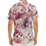 Spring Cherry Blossom Print Men's Deep V-Neck Shirt