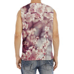 Spring Cherry Blossom Print Men's Fitness Tank Top