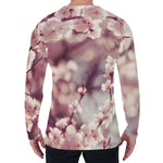 Spring Cherry Blossom Print Men's Long Sleeve T-Shirt