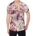 Spring Cherry Blossom Print Men's Shirt