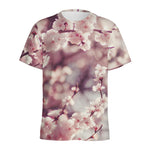 Spring Cherry Blossom Print Men's Sports T-Shirt