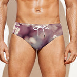 Spring Cherry Blossom Print Men's Swim Briefs