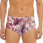Spring Cherry Blossom Print Men's Triangle Swim Briefs